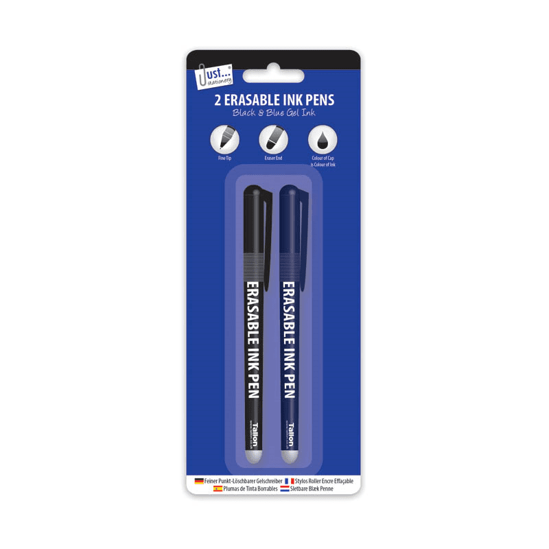 2 Erasable Ink Pens - Wholesale Stationery Supplies UK