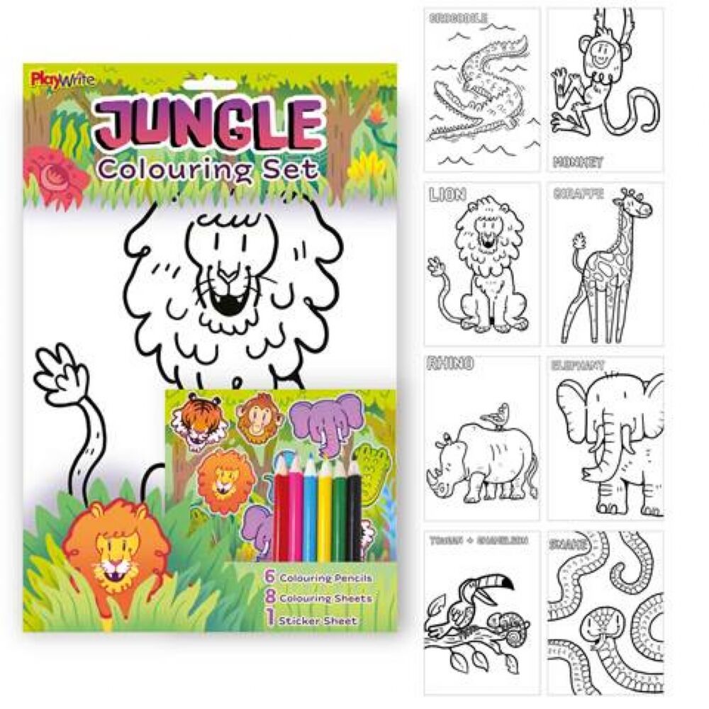 Jungle Animal Coloring Book, Adult Coloring, Crayola.com