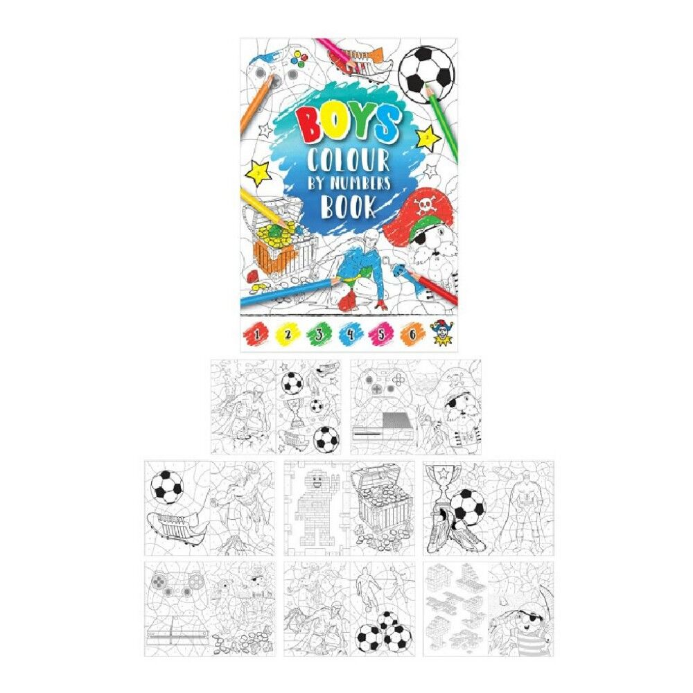 Boys Colour By Numbers Book