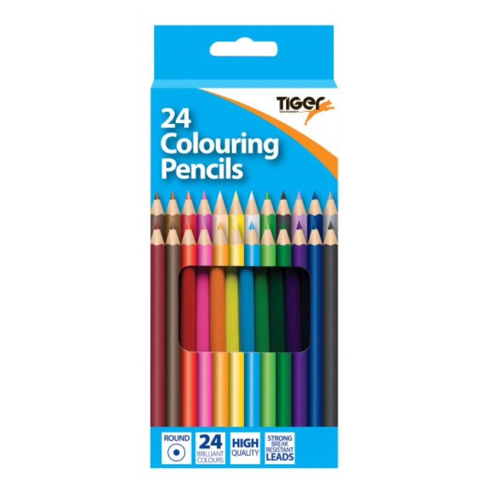 Box of 24 Full Length Colouring Pencils